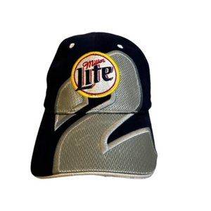 Rusty Wallace Penske Racing Miller Lite #2 Adjustable Hat Cap